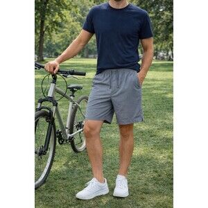 Skora Quick Dry Running Shorts Mens XL  40-42 Bluish Gray Drawstring